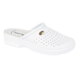 Vriston Chaussures féminines Slippées médicales confortation Alessia White blanche 2 Vriston Chaussures féminines Slippées médicales confortation Alessia White blanche 2