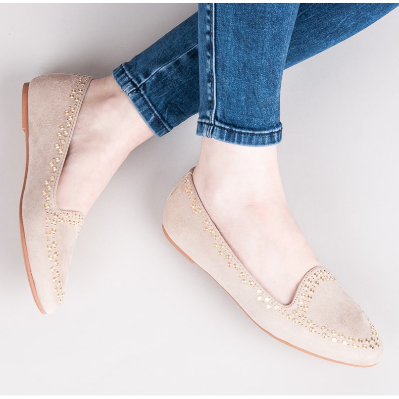 Vices Ballerines en daim brun 1