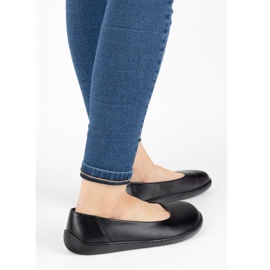 Olivier Les chaussures en cuir minimaliste aux pieds nus glissement - en 1771pol noir 1