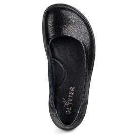 Olivier Les chaussures en cuir minimaliste aux pieds nus ont glissé 1771pol Black Eyes le noir 2