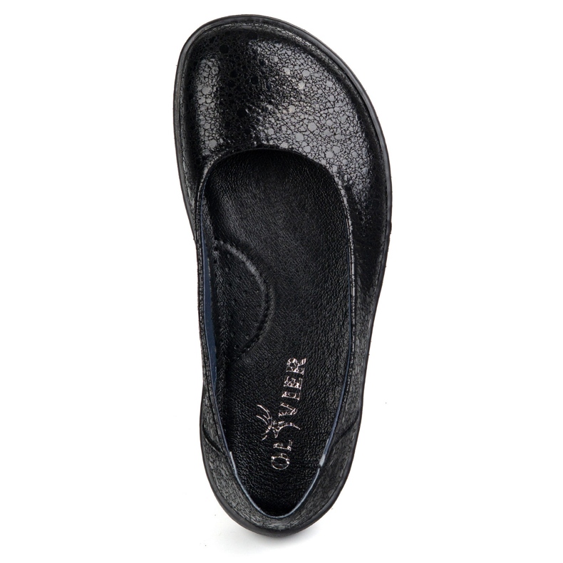 Olivier Les chaussures en cuir minimaliste aux pieds nus ont glissé 1771pol Black Eyes noir 2