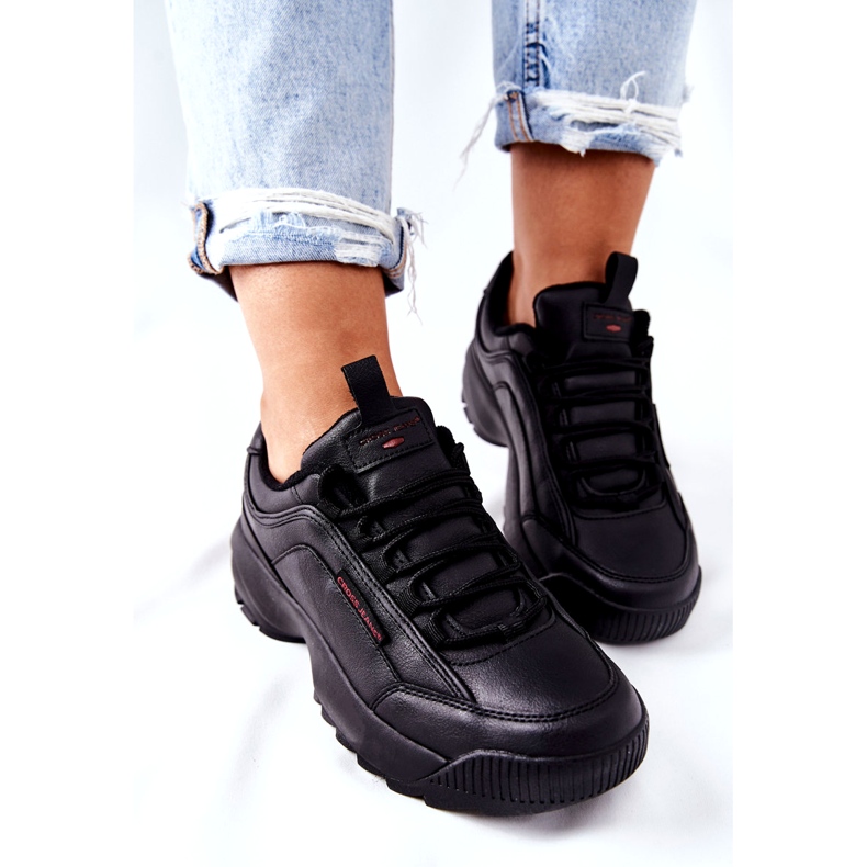 Chaussures de sport pour femmes cross jeans noirs EE2R4134C 2