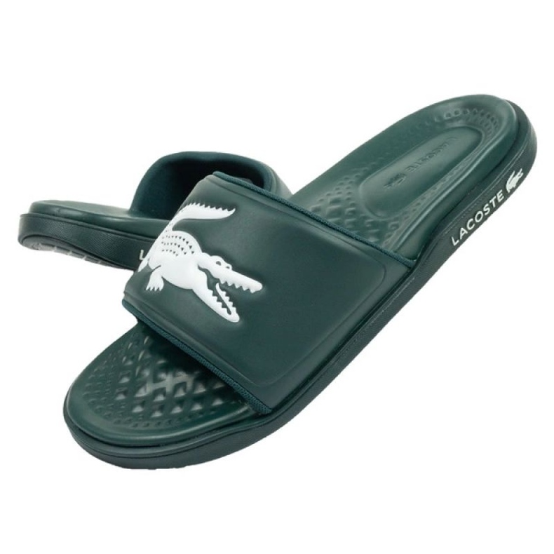 Lacoste Tongs Croco Dualiste 202D2 743CMA00202D2 vert 5