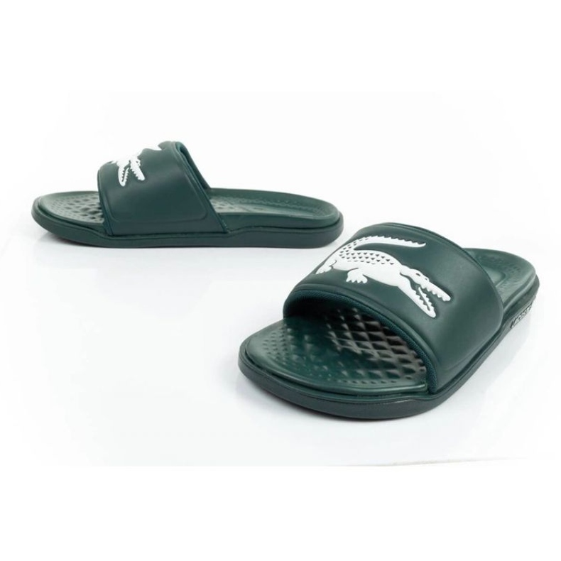 Lacoste Tongs Croco Dualiste 202D2 743CMA00202D2 vert 6
