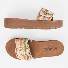 Seastar Les tongs des femmes multicolores avec une boucle 4