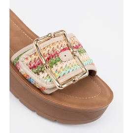 Seastar Les tongs des femmes multicolores avec une boucle 5
