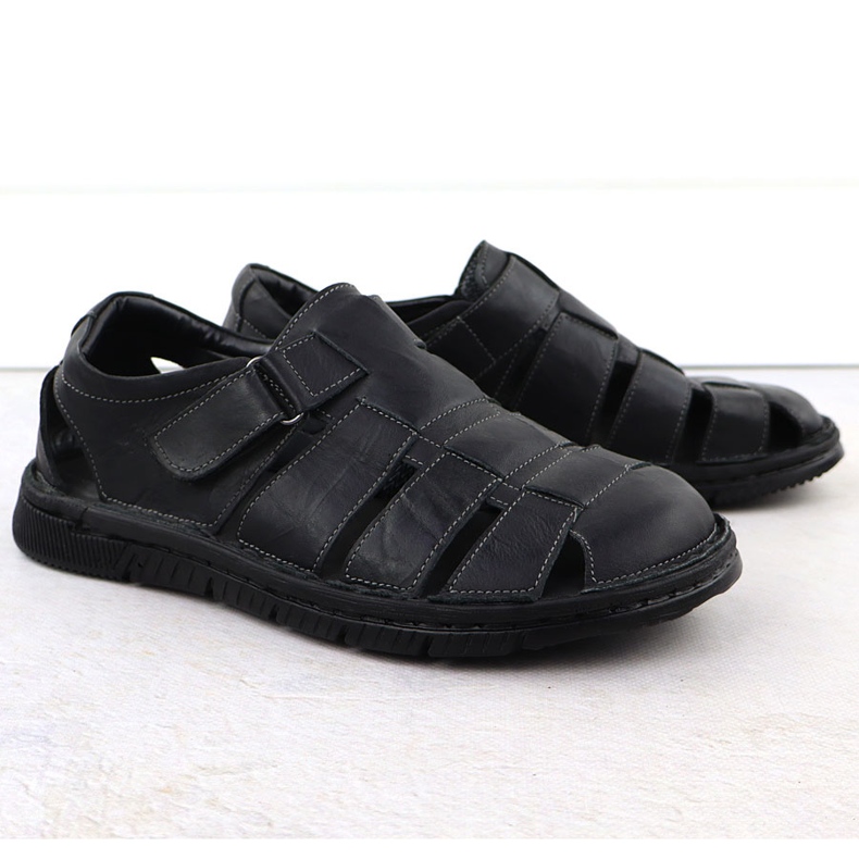 Cuir Men's Openwork Chaussures Black T.Sokolski 1806 noir 1