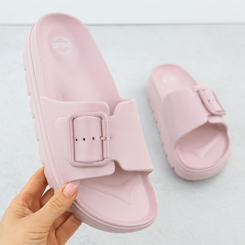 Les tongs de plage de piscine pour femmes sur la plate-forme Pink News 8800 rose 1 Les tongs de plage de piscine pour femmes sur la plate-forme Pink News 8800 rose 1