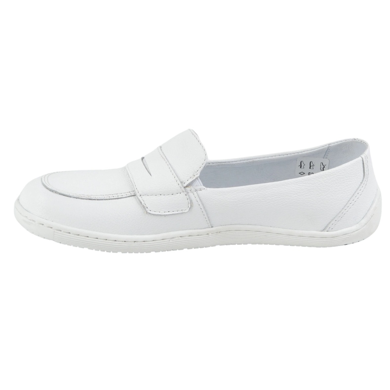 Olivier Barefoot Women's Minimalist Summer 1280 Locage en cuir blanc 1