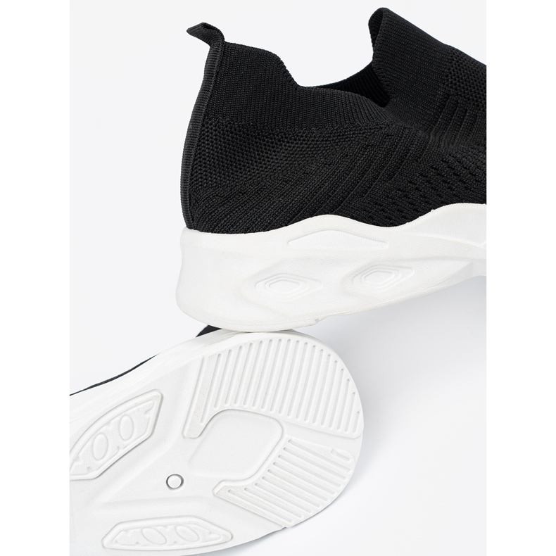 Shelvt Chaussures de sport à enfiler pour femmes noires le noir 1