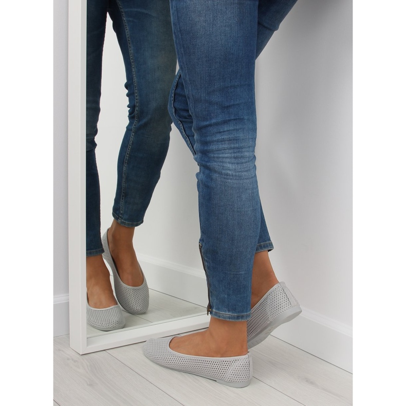 Ballerines résille grises JX56 Gris 2