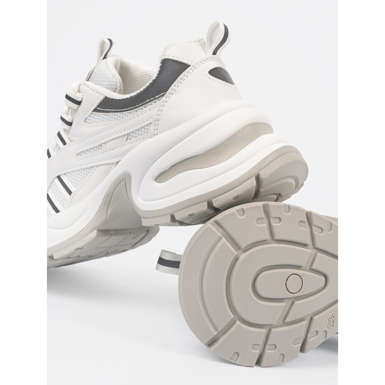 Shelvt Chaussures à plateforme blanches pour femme 1