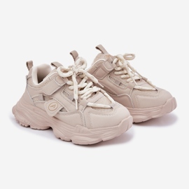 Inna Baskets pour enfants sur la plate-forme beige 1
