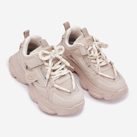 Inna Baskets pour enfants sur la plate-forme beige 2
