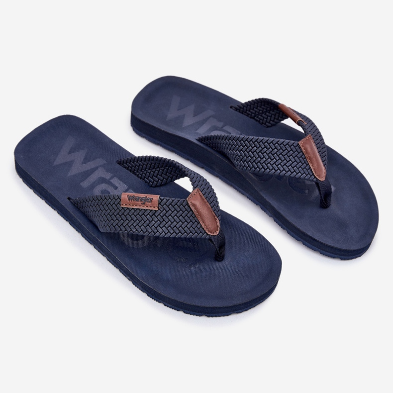 Flip-flip -flops wrangler zane flipflop hommes bas 20251044.24h bleu marine 1