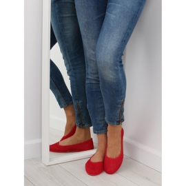 Ballerines résille rouge JX56 Rouge 1