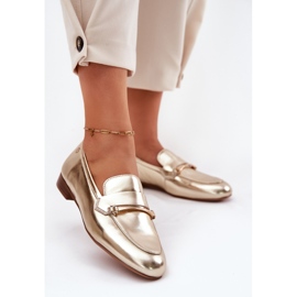 Chaussures en cuir pour femmes Maciejka K6809-25 Zlotys doré 1
