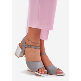 Sandales féminines sur le poste de Vinceza 20275 gris 1 Sandales féminines sur le poste de Vinceza 20275 gris 1