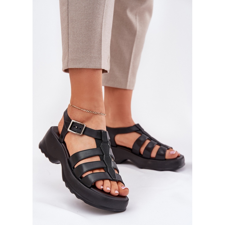 Sandales féminines parfumées zaxy rr285117 noir 2
