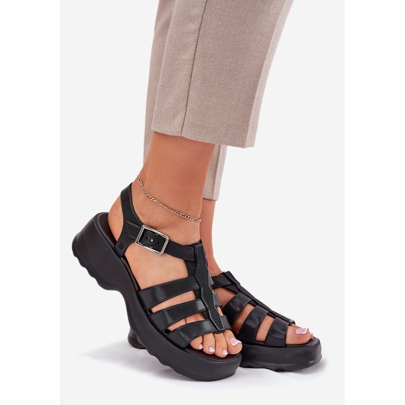 Sandales féminines parfumées zaxy rr285117 noir 1