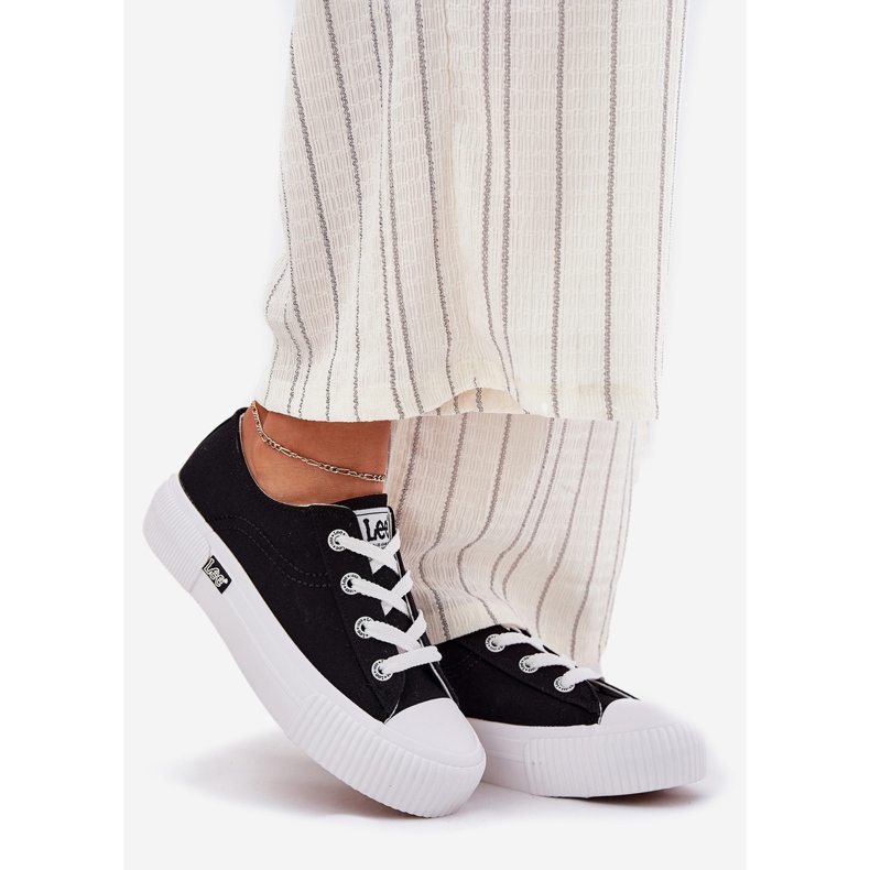Sneakers pour femmes sur la plate-forme Lee Isla C Femmes Low 50251001 Black noir 1