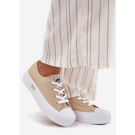 Sneakers pour femmes sur la plate-forme Lee Isla C Femmes Low 50251001 Beige 1