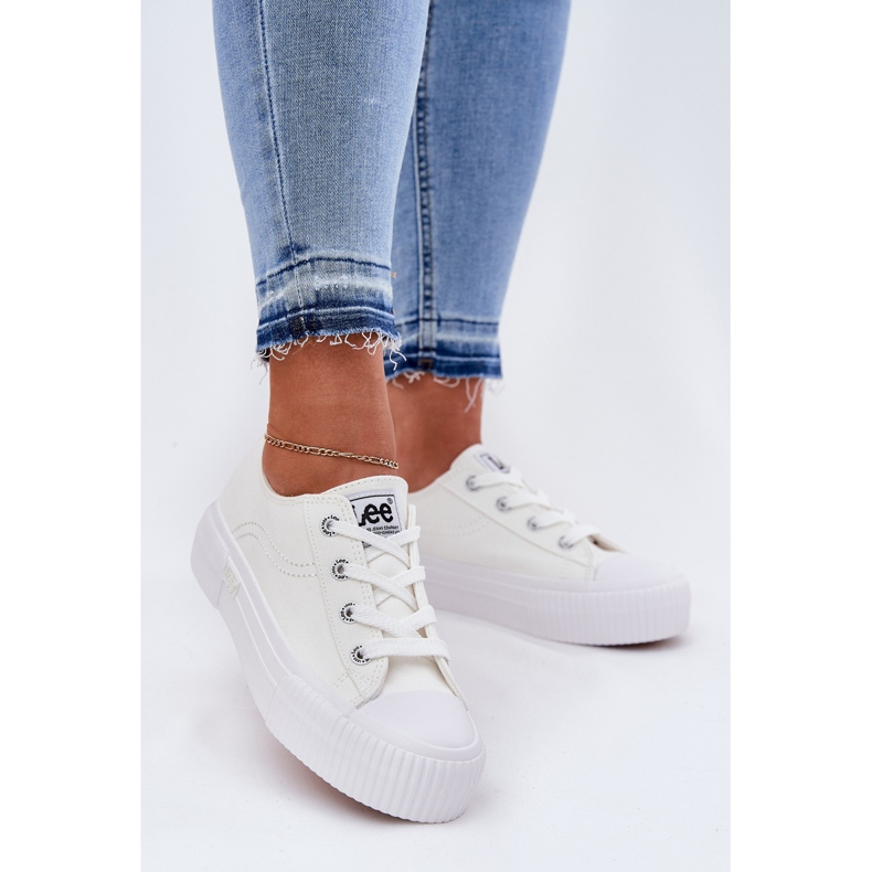 Sneakers pour femmes sur la plate-forme Lee Isla C Femmes Low 50251001 White blanc 2