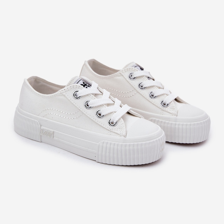 Sneakers pour les jeunes pour enfants Lee Isla C Low 50251058 White blanc 1