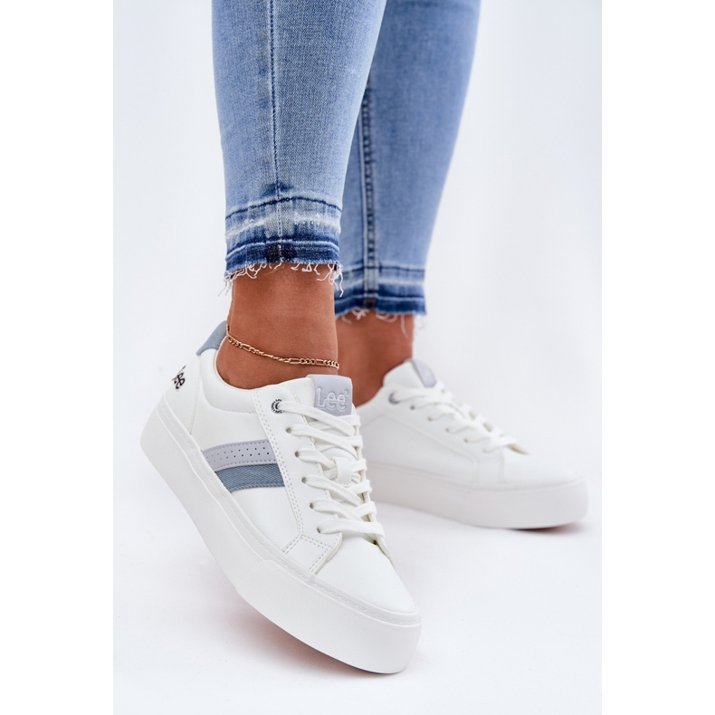 Sneakers féminins Lee Layla Femmes Low 50251003 White blanche 2