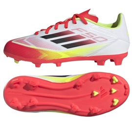Chaussures Adidas F50 League FG / MG IE3747 blanche 1 Chaussures Adidas F50 League FG / MG IE3747 blanche 1
