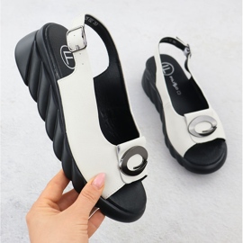 Filippo 7011 Sandales en cuir pour femmes en cuir blanche 1