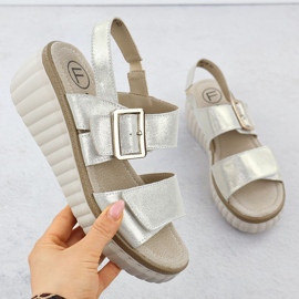 Filippo 7040 Sandales en cuir pour femmes en cuir d'or 1