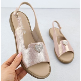 Sandales pour femmes plates avec Golden Vinceza 17384 doré 1