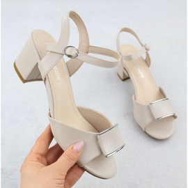 Sandales féminines sur le post Elegant Flesh - Colord Sergio Leone SK806 beige 1