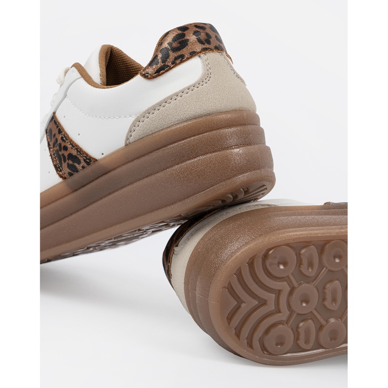 Shelvt Chaussures de sport pour femmes Bottoir plus épais blanc 2