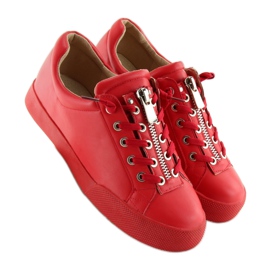 Rouge Baskets rouges pour femme 7209 Red 1
