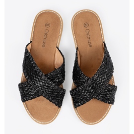 Shelvt Blacks Black Black Slippers noir 1