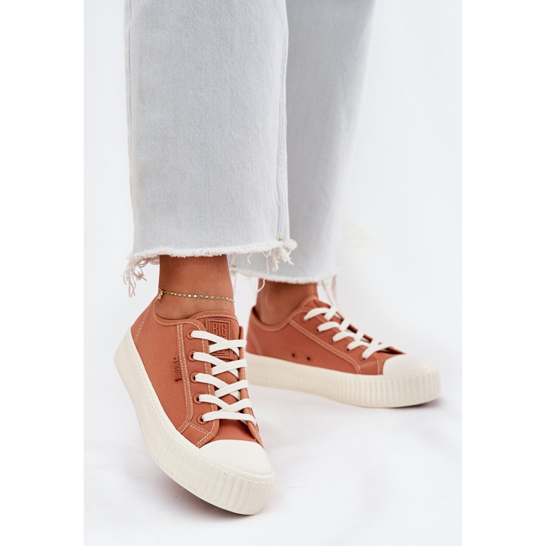 Material Sneakers pour femmes sur la plate-forme Orange Big Star RR274778 2