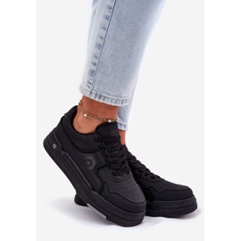 Sneakers féminins basses Big Star RR274A311 Hi-Pola System System Black System noir 1