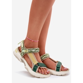 Sandales velcro pour femmes D.Franklin DFSH406003 vert 1 Sandales velcro pour femmes D.Franklin DFSH406003 vert 1