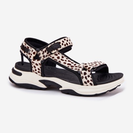 Sandales velcro pour femmes D.Franklin DFSH406002 Black and Beige 1 Sandales velcro pour femmes D.Franklin DFSH406002 Black and Beige 1