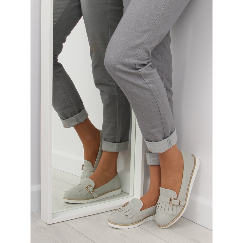 Gris Mocassins femme 7210 Gris 2
