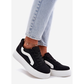 Inna Baskets à plateforme pour femmes noires le noir 1