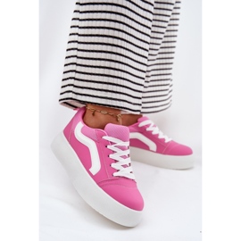 Inna Baskets pour femmes sur la plate-forme fuchsia rose 2