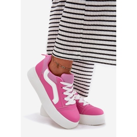 Inna Baskets pour femmes sur la plate-forme fuchsia rose 1