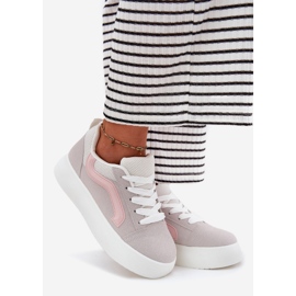 Inna Baskets Plateformes Femme Gris 1