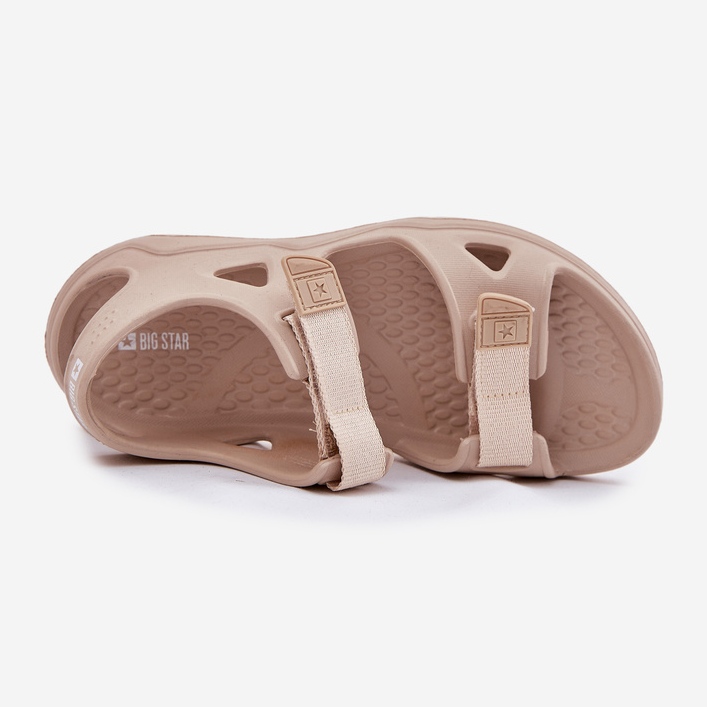 Sandales de mousse féminine sur la plate-forme Big Star RR274A515 beige 2