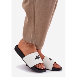Les tongs pour femmes 4f 4FRM00FSLIF010-10S blanc blanche 1