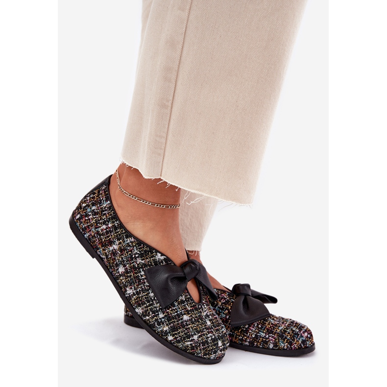 Ballerines en cuir avec Laura Messi 2921 Black Arc le noir 1 Ballerines en cuir avec Laura Messi 2921 Black Arc le noir 1