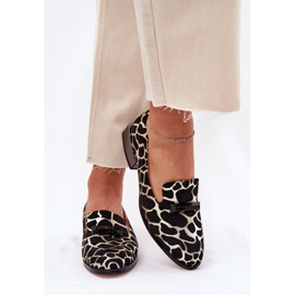 S.Barski Chaussures en daim pour femmes avec un ornement LZ51-505 noir et or le noir 4